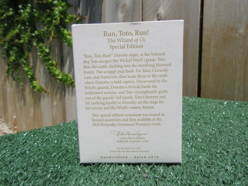 New Hallmark The Wizard Of Oz Run Toto, Run! Christmas Ornament Special Edition - Picture 4 of 5