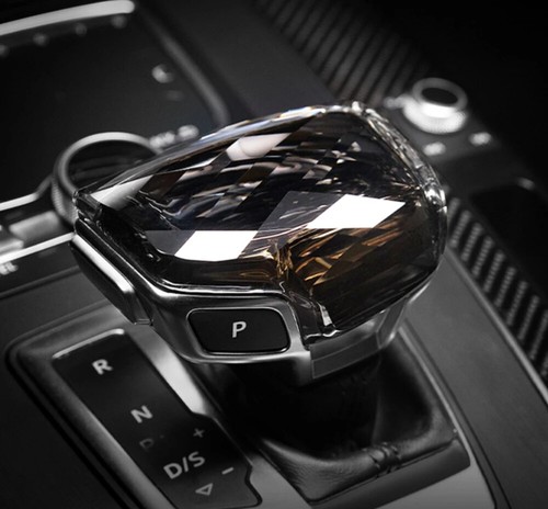Crystal Handle Gear Shift Knob Cover with Sticker For Audi A4 A6 Q5 A5 Q7 Q8 A8 - Bild 1 von 16