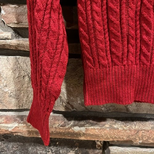 Abercrombie Kids Pullover rot Zopfmuster Baumwollmischung - Bild 3 von 8