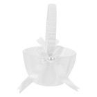 4 Pcs Plastic Basket with Handle Flower Arrangement Girl Bowknot