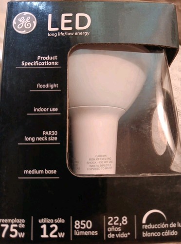 5 GE Par30 LongNeck Soft White LED 75W Replacement Medium Base Bulbs - Picture 5 of 7