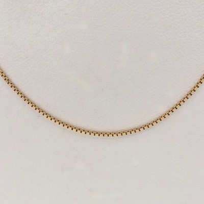 Massive 14k Gold Box Link Venezianische Anhänger Kette Halskette 20 Zoll Neu