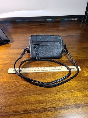 VTG UNIVERSAL THREAD Co. BLACK 2 POUCH WALLET PURSE CROSSBODY BAG - Picture 12 of 13
