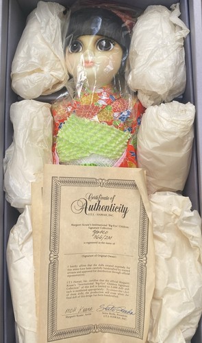 Through The Eyes Of MDH Keene “Big Eyed Japanese doll YOKO 1988 366/2M Vintage - Picture 2 of 14