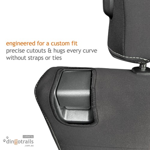 Fit Toyota Prado (Nov24-Now) Full-back THIRD ROW Premium Neoprene Seat Cover - Picture 4 of 9