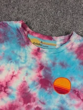 Aviator Nation Tie Dye Boyfriend Tee Womens Medium Distressed