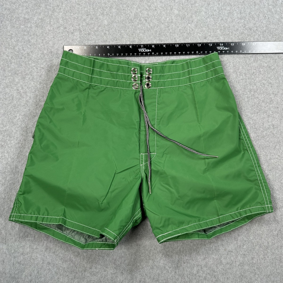 Birdwell Beach Britches Shorts Mens 29 Green Board Shorts Surf