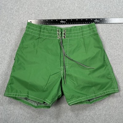 Birdwell Beach Britches Shorts Mens 29 Green Board Shorts Surf