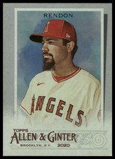 2020 Topps Allen & Ginter #289 Anthony Rendon Silver Portrait  Angels NM+