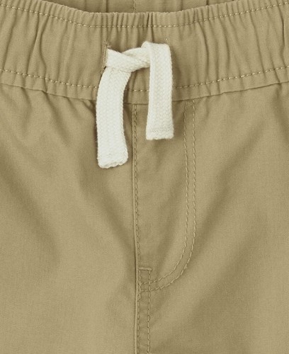Children's Place Boys Youth 16 Pull On Drawstring Khaki Shorts - Picture 2 of 4