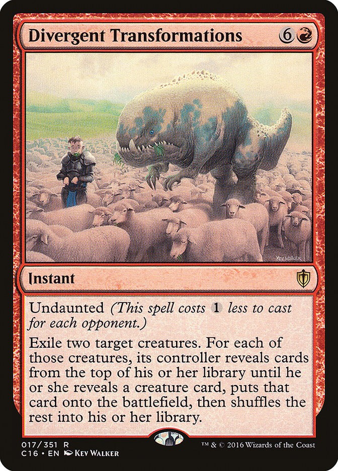 MTG Magic the Gathering Divergent Transformations (17/393) Commander 2016 LP
