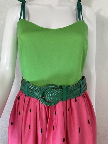 Collectif London Watermelon Dress M UK12 Pinup 50s Retro Rockabilly Sommerkleid - Bild 3 von 14