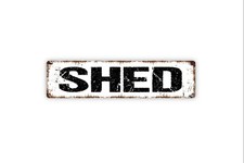 Rustic Farmhouse Garden Shed Wall Decor Sign