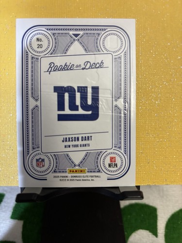 Jaxson Dart #20 2025 Panini Donruss Elite Rookie On Deck /799 Giants RC - Picture 3 of 4
