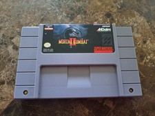 Mortal Kombat II 2 (Super Nintendo SNES, 1994) Authentic Working Free Fast Ship
