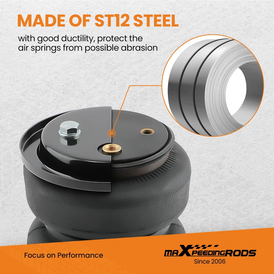 Kit de bolsas de suspensión de resorte neumático para Dodge Ram 2500 3500 4x4 2003-2011 Foto 3 de 4