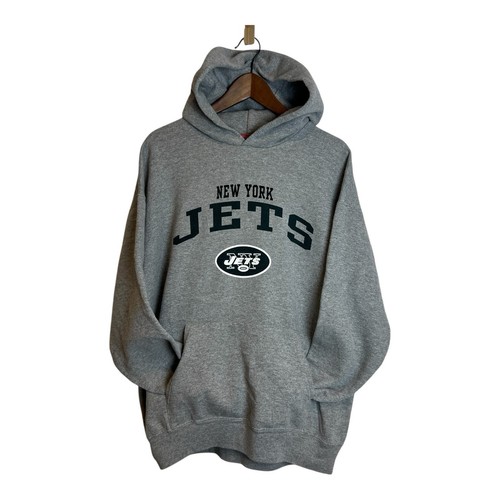 Vintage NFL New York Jets Mens large Screened Pullover Hooded Sweatshirt 2006 - Picture 2 of 7