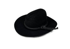 Crafts Central 12 Pcs Mini Cowboy Hats - Western Wedding 4" Inch, Black
