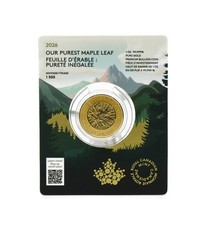 2026 Canada Maple Leaf 1 OZ Gold Coin 3746.00 per troy oz