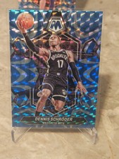 2023-24 Panini Mosaic - Reactive Blue Mosaic Prizm #148 Dennis Schroder (JGA)