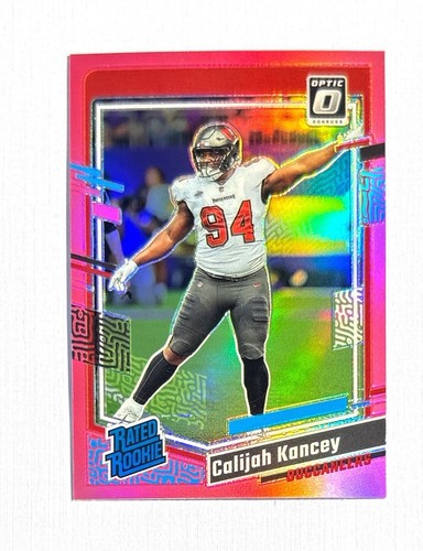 Calijah Kancey ~ 2023 Panini Donruss Optic ~ Rated Rookie Pink Prizm #295