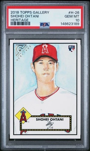 2018 Topps Gallery Shohei Ohtani Heritage #H-26 RC Rookie PSA 10