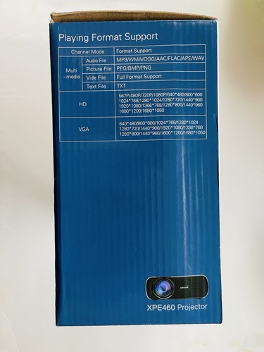 Crenova XPE460 LED Mini Beamer Heimkino HDMI USB SD AV VGA tragbar weiß - Bild 3 von 3