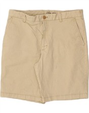 IZOD Mens Salt Water Chino Shorts W34 Large Beige Cotton CH22