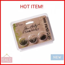 Idea-Ology Mini Paper Clips .625" 48/Pkg-Antique Nickel, Brass & Copper