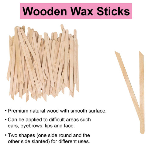 200 Pcs Wooden Wax Sticks - Eyebrow, Lip, Nose Small Waxing Applicator Sticks... - Picture 5 of 7