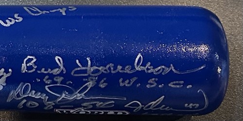NY Mets 1986 World Series Team Signed Bat Hernandez 28 Nickname Auto Steiner Coa - Picture 16 of 24