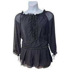 Urban Outfitters Silence + Noise Off The Shldr Drp Waist Mini Dress/tunic Top XS