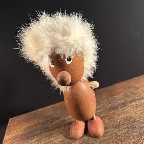 Vintage Teak Holz Troll Figur MCM Handarbeit aus Aarhus Dänemark Danish - Bild 12 von 12