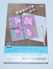 Artist’s Loft Paint By Number Gallery Mini Kit Quattro Tele #124 Rosa Ibisco