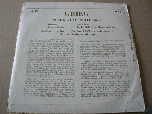 grieg peer gynt      amsterdam philarmonic society (4 track ep 33/1/3 rpm  ex - Picture 2 of 5