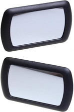 2 Pack Sun Visor Mirror, Black Deluxe Car Makeup Mirror, Auto Supplies 16.9X11Cm
