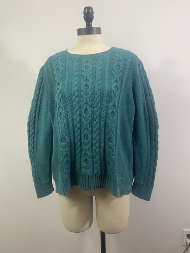 Damen L L Bean Pullover Gr. XL P Grün