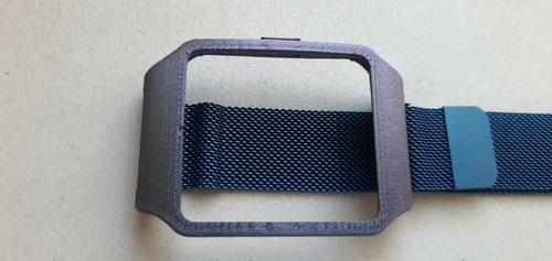 Sony SmartWatch 3 SWR50 carcasa de brillo violeta y correa magnética de malla metálica azul - Imagen 3 de 11
