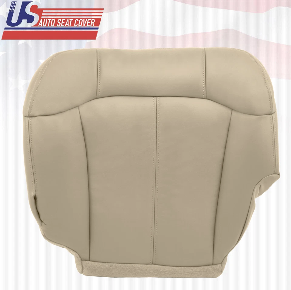 GMC Yukon XL 1500 2000 2001 2002 cubierta de asiento inferior de vinilo bronceado para conductor y pasajero Foto 2 de 4