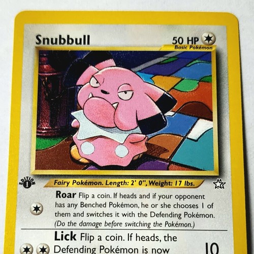 Snubbull 74/111 1st Edition Neo Genesis Common Pokémon WoTC - Picture 2 of 6