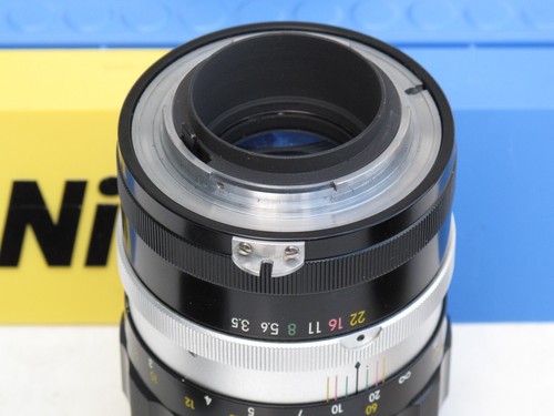 RAR frühes Nikon F Nikkor 13,5cm 3,5 Objektiv mit Logo Kappe/Haube, US VERKÄUFER "LQQK" - Bild 4 von 4