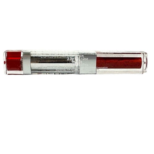 Skinn by Dimitri James Twin Set Collagen Boost Lipstick & Wet Lip Gloss-Red Heat - Picture 3 of 7