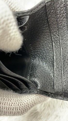 Cartera Gucci Hecha en ITALIA Mujer Negra GG Guccissima Monograma Cierre de Lona - Imagen 10 de 10