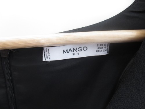 Tolles Kleid von Mango Gr. S 36 Langarm Schwarz - Bild 4 von 15