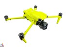 DJI Air 3 - Skin - Design: Neon Gelb - inkl. 3x Akkufolie + DJI RC2-Folie