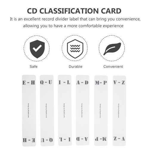6 Pcs Tag Di Classificazione Degli Album Divisori Dischi - Foto 3 di 10
