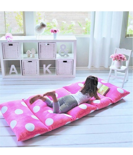 Butterfly Craze Pillow Bed Floor Lounger Cover 5 King Pillows Required- Hot Pink - Afbeelding 1 van 6