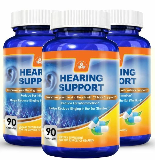 Suplemento para la salud auditiva alivio del tinnitus y zumbido en los oídos 90 cápsulas envío gratuito Foto 3 de 4