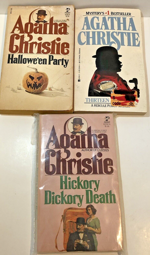 3 Agatha Christie Thirteen at Dinner Hickory Dickery Death Halloween Party - Picture 1 of 2