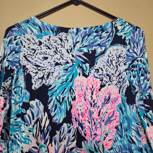 Lilly Pulitzer Sophie Girls Mini Dress XL/12-14 Multicolor Floral Long Sleeve - Picture 7 of 16